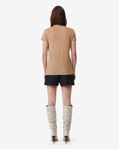 RODEO LOW-CUT T-SHIRT / BEIGE