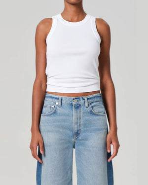 ISABEL RIB TANK / WHITE