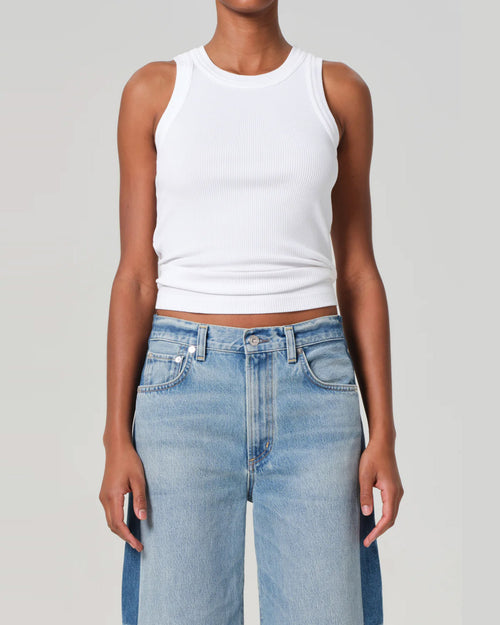 ISABEL RIB TANK / WHITE