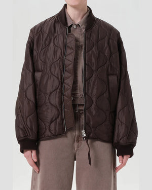 ISLA QUILTED JACKET / BOURBON