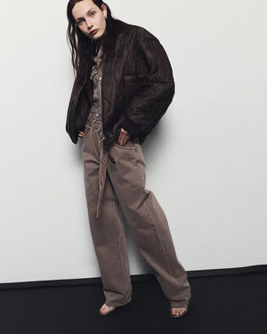 ISLA QUILTED JACKET / BOURBON