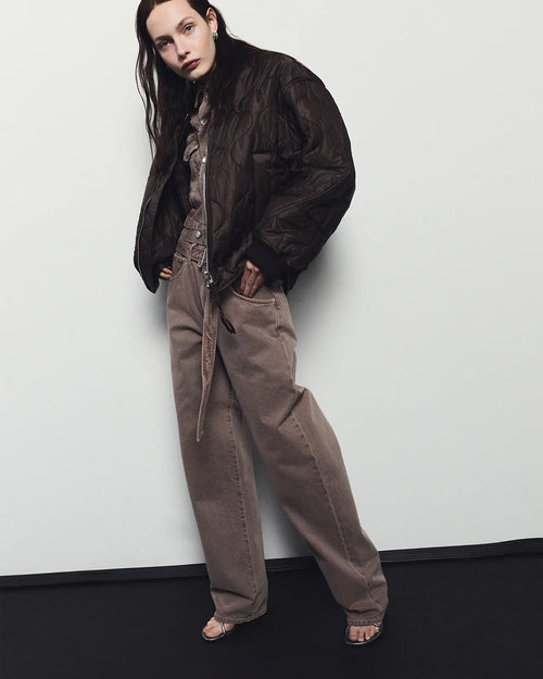 ISLA QUILTED JACKET / BOURBON