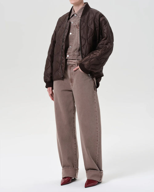 ISLA QUILTED JACKET / BOURBON