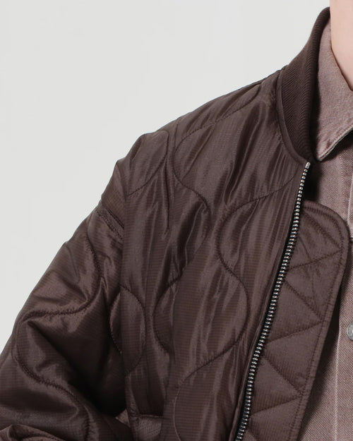 ISLA QUILTED JACKET / BOURBON