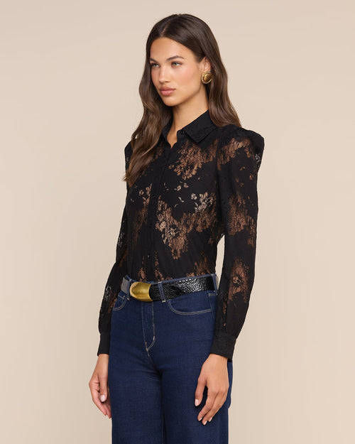 JENICA LACE BLOUSE / BLACK