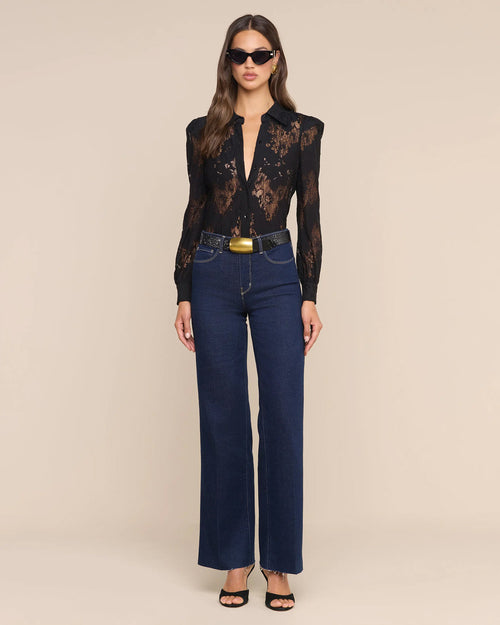 JENICA LACE BLOUSE / BLACK
