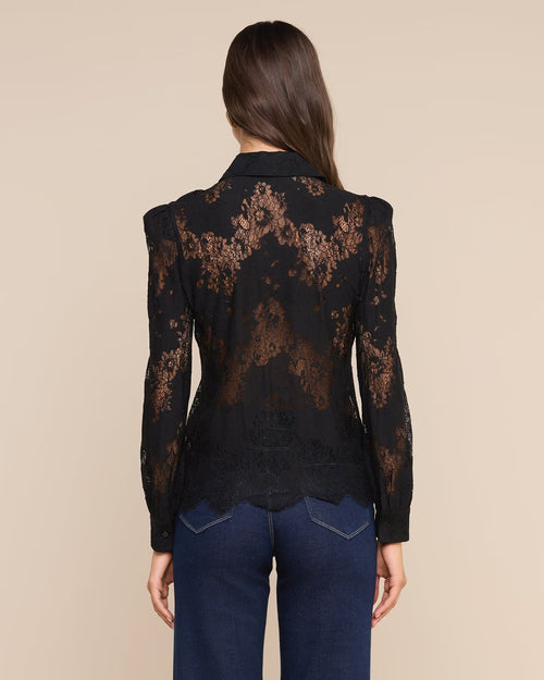 JENICA LACE BLOUSE / BLACK