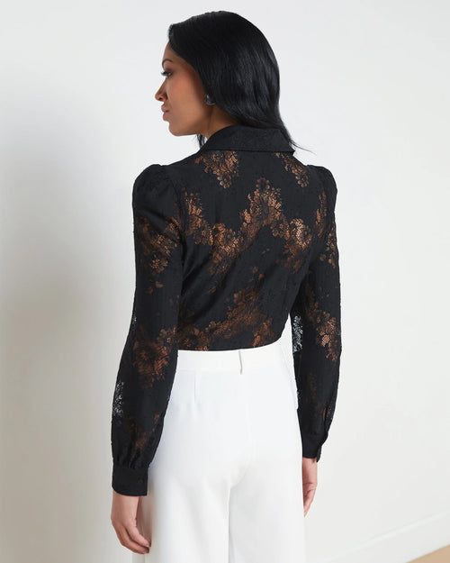 JENICA LACE BLOUSE / BLACK