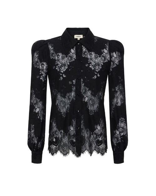JENICA LACE BLOUSE / BLACK
