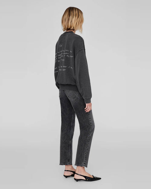 JACI SWEATSHIRT LYRICS / WASHED BLACK