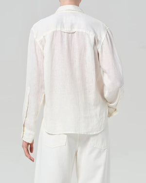 KAYLA SHRUNKEN SHIRT / VANILLA