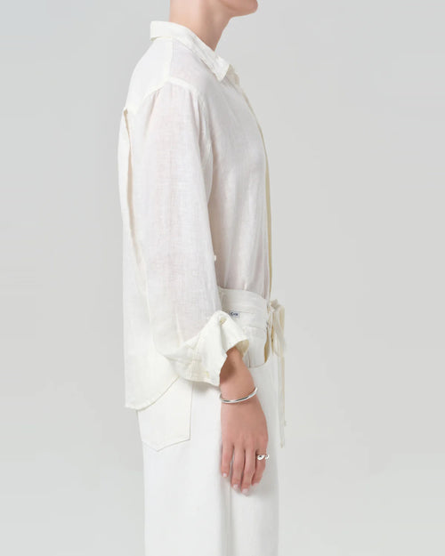 KAYLA SHRUNKEN SHIRT / VANILLA