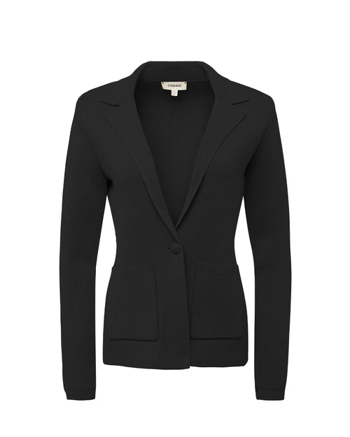 LACEY KNIT BLAZER / BLACK
