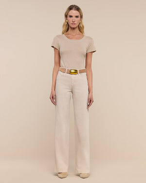 CLAYTON WIDE LEG / BISCUIT