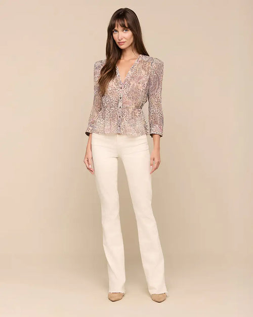 SURI TOP / TAN/MAUVE VALENCIA LEOPARD