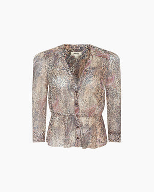 SURI TOP / TAN/MAUVE VALENCIA LEOPARD