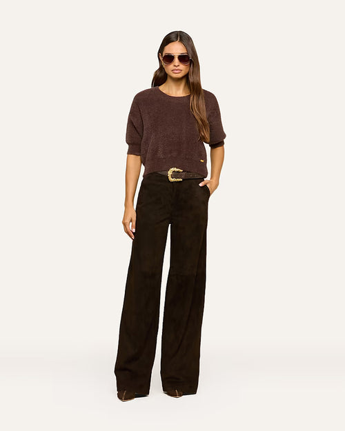 GUINEVERE CROPPED PULLOVER / DARK JAVA