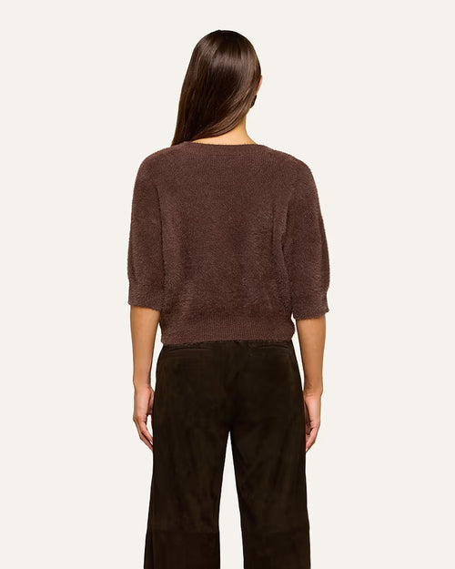 GUINEVERE CROPPED PULLOVER / DARK JAVA