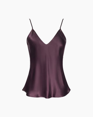 LEXI SILK CAMISOLE / DEEP SANGRIA