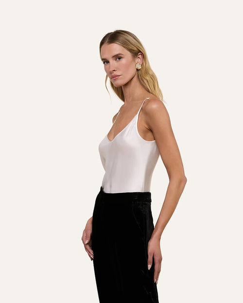 LEXI SILK CAMISOLE / WHITE