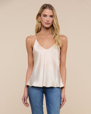 LEXI SILK CAMISOLE / PEARL