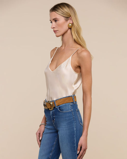 LEXI SILK CAMISOLE / PEARL