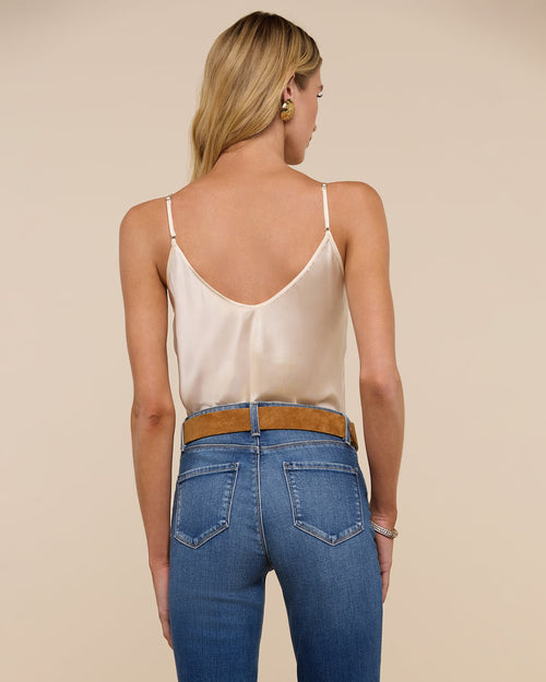 LEXI SILK CAMISOLE / PEARL