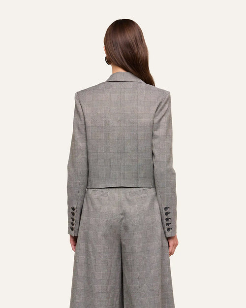 LILA TWEED BLAZER / GREY PLAID