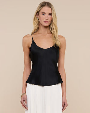 LEXI SILK CAMISOLE / BLACK