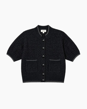 NOVALIE CARDIGAN TOP / BLACK