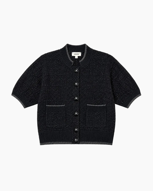 NOVALIE CARDIGAN TOP / BLACK