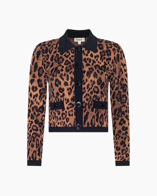 OSIRIS JACQUARD CARDIGAN / JAVAN LEOPARD