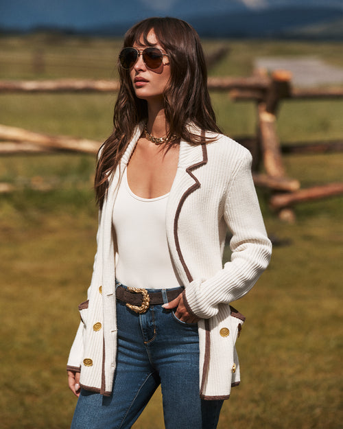 RANCH KNIT BLAZER / IVORY