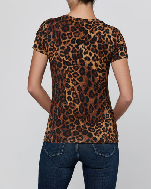 RESSI FITTED TEE / JAVAN LEOPARD