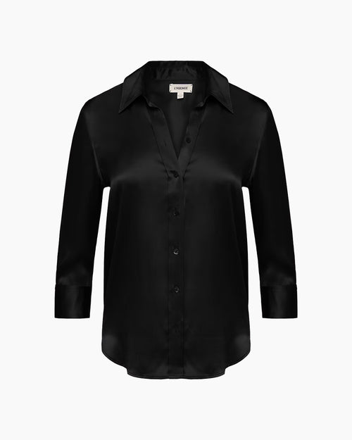 DANI SILK BLOUSE / BLACK