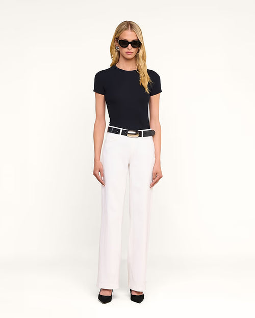 RESSI MICRO-RIB TEE / BLACK