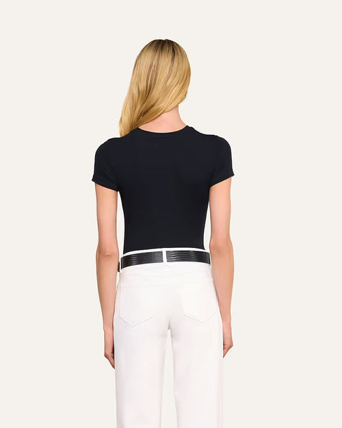 RESSI MICRO-RIB TEE / BLACK