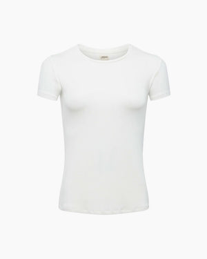 RESSI MICRO-RIB TEE / WHITE