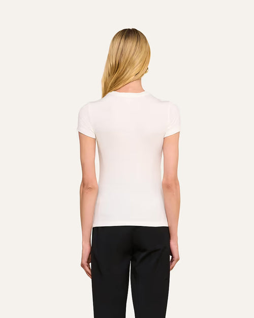 RESSI MICRO-RIB TEE / WHITE