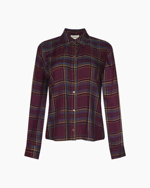 SUZETTE SHIRT / DARK PLUM PLAID