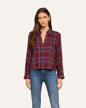 SUZETTE SHIRT / DARK PLUM PLAID