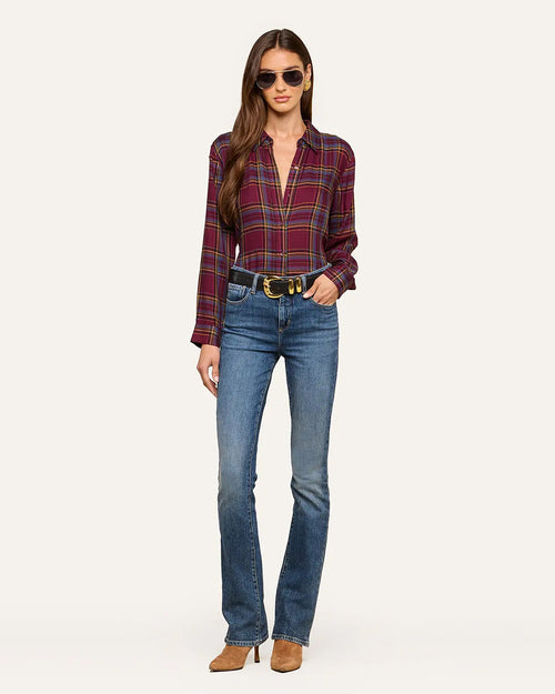 SUZETTE SHIRT / DARK PLUM PLAID