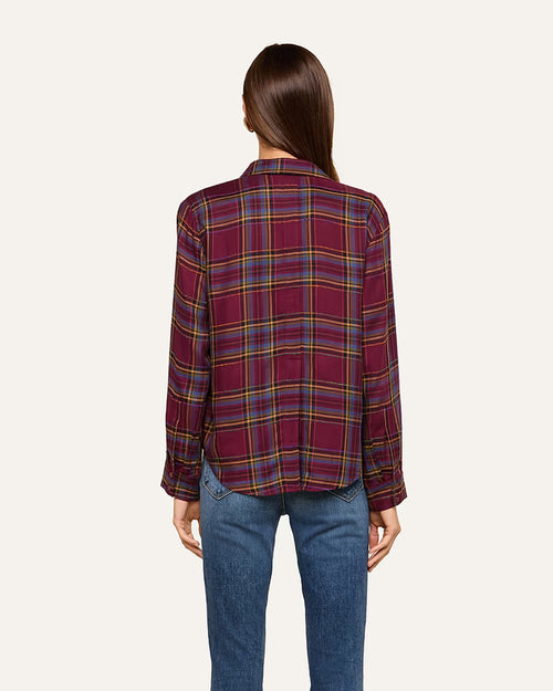 SUZETTE SHIRT / DARK PLUM PLAID
