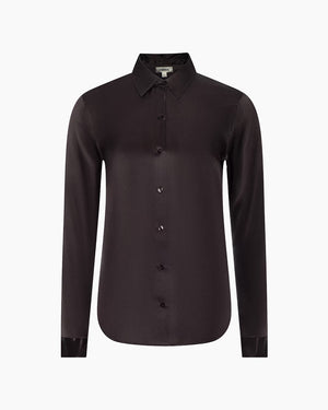 TYLER SILK BLOUSE / DARK JAVA