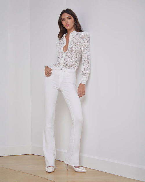 RUTH STRAIGHT JEAN / BLANC