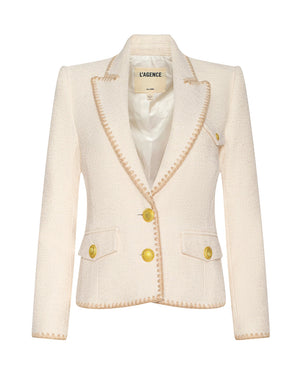 WYLLA TWEED BLAZER / ECRU / BISCUIT
