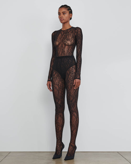 LACE TIGHTS / BLACK – FABRIC