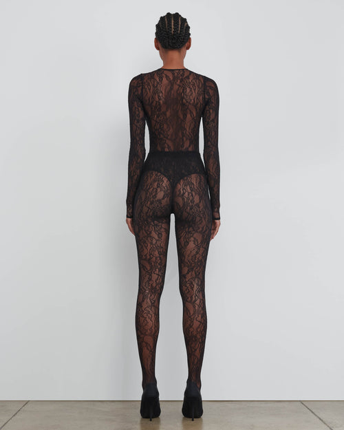 LACE TIGHTS / BLACK