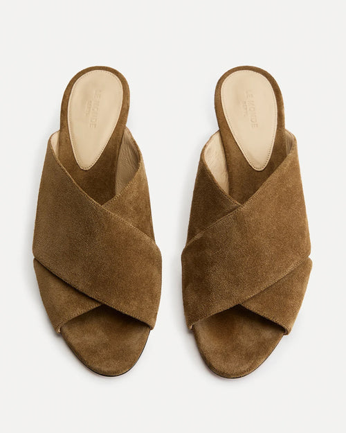 LUCA KITTEN HEEL / TAUPE SUEDE