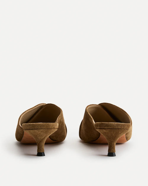 LUCA KITTEN HEEL / TAUPE SUEDE